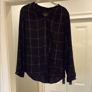 Rails - Black Plaid Button-Up Shirt